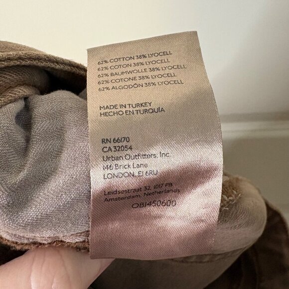 Free People Makai High Rise Cutoff Distressed Shorts In Color Brown Size 25 - Picture 11 of 11